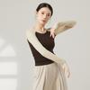 Roupas de Treino de Dança Moderna, Tops de Yoga Raglan de Manga Longa para Outono e Inverno, Roupas de Treino Corporal Usáveis no Dia a Dia para Mulheres