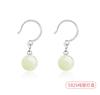 Pendientes de Ágata Roja Grado Colección Plata Pura Gancho para la Oreja Jade Hetian Natural 2024 Nuevos Pendientes Explosivos Simples Nicho Vintage
