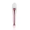 Pincel de Maquiagem Transfronteiriço com Design de Espátula, Pincel para Máscara Facial com Cerdas Macias, Ferramenta de Beleza, Pincel para Base Dupla Face, Versão Portátil