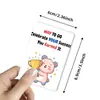 Set Transfronterizo de 18 Tarjetas Motivacionales de Animales de Dibujos Animados con Mensajes Cálidos, Adecuado para Regalo Diario para Transmitir Intenciones Dulces y Positivas