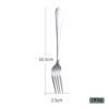 Cuchara de acero inoxidable 1010, tenedor para café, postre, cuchara de mango largo, para uso doméstico, comida occidental, hotel, restaurante, cuchara coreana engrosada