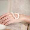 Brazalete de concha blanca natural súper hidratante, cuerda elástica, pulido a mano, no se decolora, producto genuino, brazalete fresco para mujer