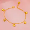 Pulseira de Ouro de Areia Vietnamita Estilo Desenho Animado Divertido Mickey & Minnie para Mulheres, Joia de Mão Simples de Cisne, Acessórios Transfronteiriços de Ouro Imitação