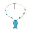 Vacaciones Transfronterizas Estilo Dopamina Verano Playa Piedra Volcánica Tridimensional Estrella de Mar Pez Collar de Perlas Accesorios para Mujer