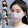 Mascarilla facial femenina de ácido hialurónico de primavera y verano mascarilla hidratante fijadora de agua anti-sequedad lavable antienvejecimiento lento cálida transpirable protección solar