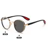 Nuevas Gafas Redondas Retro 2026 con Lentes Graduados que Cambian de Color para Mujer, Protección Ocular contra Luz Azul, Gafas de Alta Gama Ligeras de Lujo para Viajero sin Graduación para Hombre