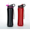 ¡Guau, Botella de Agua Deportiva de Acero Inoxidable de una Sola Capa con Gran Capacidad, Correa para Llevar, Asa, Taza de Agua Deportiva Portátil para Exteriores con Impresión