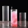 Copo Rígido Listrado Estilo Japonês, Copo Collins, Copo de Coquetel, Copo para Chá de Limão, Copo para Long Drink, Copo Highball Simples