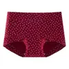 Novedad Estilo Calzones Rojos de Algodón Puro para Mujer, Talla Grande, Entrepierna Extendida, Adecuados para el Año de Nacimiento, Boda y Calzoncillos tipo Boxer para Mujeres de Talla Grande