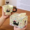 Caneca de cerâmica de desenho animado para drop-shipping, caneca de café de alta estética, presente prático para recém-casados e inauguração de casa, copo de água para eventos corporativos