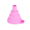 Funil Telescópico Dobrável de Silicone de Grau Alimentício Mini Funil Doméstico de Cozinha para Despejar Óleo, Vinho e Líquido