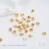 Fuerte retención de color oro de 14 quilates cuentas de piedra irregular espaciador con forma espiral de lana nudo de piña espaciador accesorios para joyería DIY