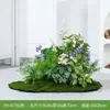 Plantas Artificiais de Flores Hy-Af7 para Decoração Suave, Plantas Verdes Falsas Populares para Paisagismo Interno e Externo, Decoração de Vitrine