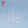 Frasco ampola transparente padrão europeu Spot 1-5ml, gargalo curvo, fácil de dobrar, frasco de essência de solução estoque de vidro marrom/transparente