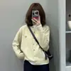Top cárdigan de punto estilo perezoso para mujer, nueva llegada de otoño, chaqueta muy bonita, rosa, talla única, gris jaspeado, albaricoque