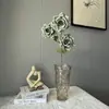 Manta Rosa Estampada com Flor Artificial Cappuccino Francês Luxo Acessível Flor de Mesa de Alto Padrão Decoração para Arranjo de Flores de Salão de Casamento