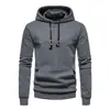 Sudadera Casual Jacquard de Manga Larga con Capucha para Hombre, Talla Europea de Comercio Exterior 2024, Tela de Algodón Acolchado a Cuadros, Amazon