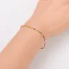 Aml Moda Más Vendido Cadena en Forma de O Multicolor Chapada en Oro de 18 Quilates Acero Inoxidable 304 Pulsera Exquisita para Mujeres