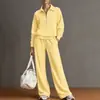 Conjunto Casual de Otoño para Mujer Estilo Perezoso de Color Sólido Diario Transfronterizo Europeo y Americano Versátil Nuevo Conjunto 2026 Blanco