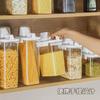 Frascos Transparentes Sellados de Grado Alimenticio para Cocina, Almacenamiento a Prueba de Humedad de Granos y Snacks, Frascos de Almacenamiento de Plástico al por Mayor