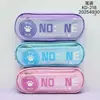 KD218 Estudiantes Japoneses de Dibujos Animados Bolsa para Lápices de Lona de Doble Capa Gran Capacidad Almacenamiento Estudiante para Lápices Bolsa para Lápices para Organizar Lápices