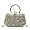 Bolsa de Noite Novo Estilo, Bolsa Clutch Brilhante e Fashion, Bolsa de Mão Feminina Estilosa e Elegante, Bolsa Transversal Versátil e Elegante para Noivas