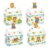 Dd162 Oso de Peluche Oso Pequeño de Amazon Globo para Bebé Caja Blanca de Cartón Forma de Caja Portátil 3D