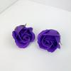 Flor de jabón de rosa roja simulada de alta calidad de tres capas con cabeza de flor grande al por mayor, Flor de jabón de tres capas con base, Flor hecha a mano