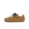 Zapatillas de Entrenamiento Alemanas para Mujer Estilo Mamá Uva con Aumento Oculto de Altura, Bloques de Color, Cordones Únicos, Zapatillas Deportivas Casuales, Cuero Genuino, Tenis Estilo Forrest Gump