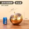 Tarro sazonador para olla caliente de acero inoxidable, cubo de almacenamiento para cocina doméstica, recipiente para limpiar la mesa, tazón inclinado con tapa, cenicero para KTV