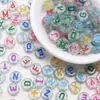 Miçangas Acrílicas de Rosto Sorridente Miçangas Multicoloridas Miçangas Soltas Feitas à Mão Pulseiras de Amizade Acessórios de Joias DIY para Educação Infantil