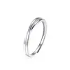 Anel de Prata Esterlina Amor Entrelaçado 999 Mobius Romântico Nicho Alto Padrão Ins Anéis de Prata Pura para Casal para Homens e Mulheres