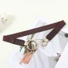 Em estoque Cinto com Fivela de Metal Feminino Ins Decorativo Terno Casaco Vestido Cintura Elástico Esticável Cintura Fina Selo