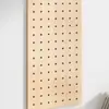 Painel de Furos de Madeira Maciça Prateleira de Parede Estante de Parede de Madeira Divisória Prateleira de Armazenamento Painel de Suspensão Prateleira de Parede