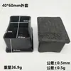 Venta Caliente Tubo de Acero Resistente al Desgaste Paquete Mesa Cubierta Cuadrada Taburete Mesa Silla Pata de Mueble Cubierta de Goma Engrosada Almohadillas para Pies de Muebles