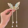 Nuevo clip de pinza para el pelo con borla de mariposa de colores, pinza pequeña para el pelo, pinza de tiburón, accesorio para el pelo estilo coreano, venta al por mayor