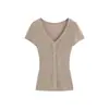26 Camiseta de manga curta super popular para o verão, estilo delicado, única e super bonita, top slim fit e que afina a silhueta para mulheres