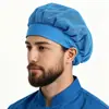 Gorra de trabajo de malla transpirable para mujer, gorra a prueba de polvo para cocina, restaurante, fábrica de alimentos, gorra de higiene para taller de fábrica, unisex al por mayor