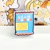 Ins caricatura acrílico pp clip clip sellador de snacks clip para notas recompensa estudiante lindo 2 yuanes artículo pequeño al por mayor