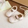 Sapatos de Caminhada Novos para Bebês Primavera 2026 Sapatos de Princesa com Cadarço para Meninas Sola Macia Antiderrapante Sapatos Mary Jane