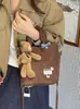 Bolsa Feminina de Ombro Único Estampa de Leopardo Retrô Fashion 2026 Nova Grande Capacidade Simples Versátil para o Dia a Dia Bolsa Tote de Axila Yuezi