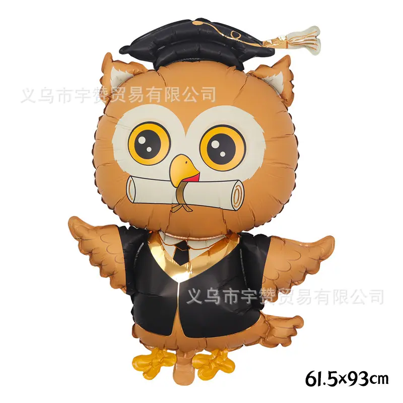 ins风毕业猫头鹰
