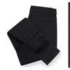 Jeans Engrossado com Forro de Lã Feminino Quente Cintura Alta Elástico Outono/Inverno 2023 Estilo Coreano Slim-fit Emagrecimento Novo Calças Quentes