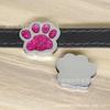 Europa y Estados Unidos nuevo 8 mm de desgaste con polvo brillante huellas de perro adecuadas para correa de muñeca pulsera pulsera y otros accesorios de joyería DIY