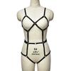 Ropa interior de una pieza con anillo para pierna y muslo, estilo europeo y americano, ajustable, uniforme sexy, tentación, traje sexy