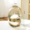 Item único para entregaVaso joy de vidro minimalista, vaso de estilo japonês de grande capacidade para plantas hidropônicas e plantas verdes de interior