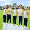 Jardim de infância Roupas Escolares terno Estilo Escolar Escola Primária Roupas de Beisebol Primavera Verão Outono Esportes Uniforme Escolar Meninos e Meninas Conjunto de Três ou Quatro Peças