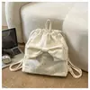Bolsa ita linda estilo japonés con cordón de estrella y moño, gran capacidad, versátil para ir al trabajo y la escuela, mochila para mujer