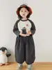 Nuevos pantalones casuales de estilo coreano Wulibu para niños de primavera y otoño, pantalones holgados para niñas, elegantes pantalones con puños de capullo de flor anti-mosquitos
