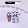 Acessórios para Unhas Coloridos com Fundo Quente Diamante para Nail Art Joias de Diamante Flats com Fundo Plano Formatos Especiais Acessórios para Roupas DIY Lavável